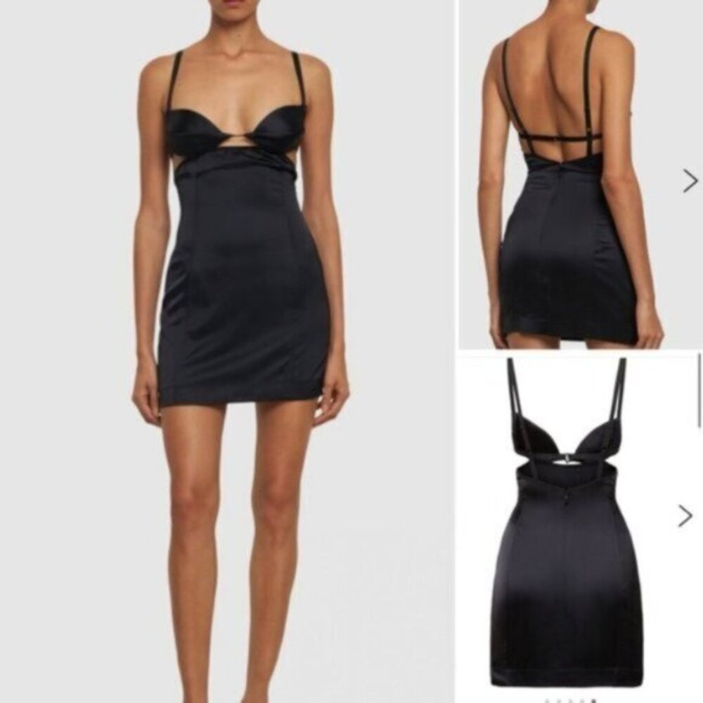 Nensi Dojaka  BNWOT  Made in Italy Double Petal satin mini dress